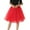 A01# Red, variant on Wuxian Women Tutu Skirts Midi Length Dance Ballet Solid Color Layered A-Line Wedding Party Midi Skirt Elastic Waist Skirt Clothing,Hot Pink