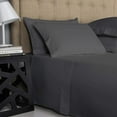 thumbnail image 1 of 300 Thread Count 100% Egyptian Cotton 4-Piece Bed Sheet Set (1 Flat, 1 Fitted Sheet, 2 Pillow Covers) 27 Inches Deep Pocket Solid, 1 of 6