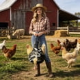 thumbnail image 4 of Tong Chicken Rooster Catching With Closure Long Strap & Exquisite Chicken Print Handheld For Chicken Outdoor Travel, 4 of 6