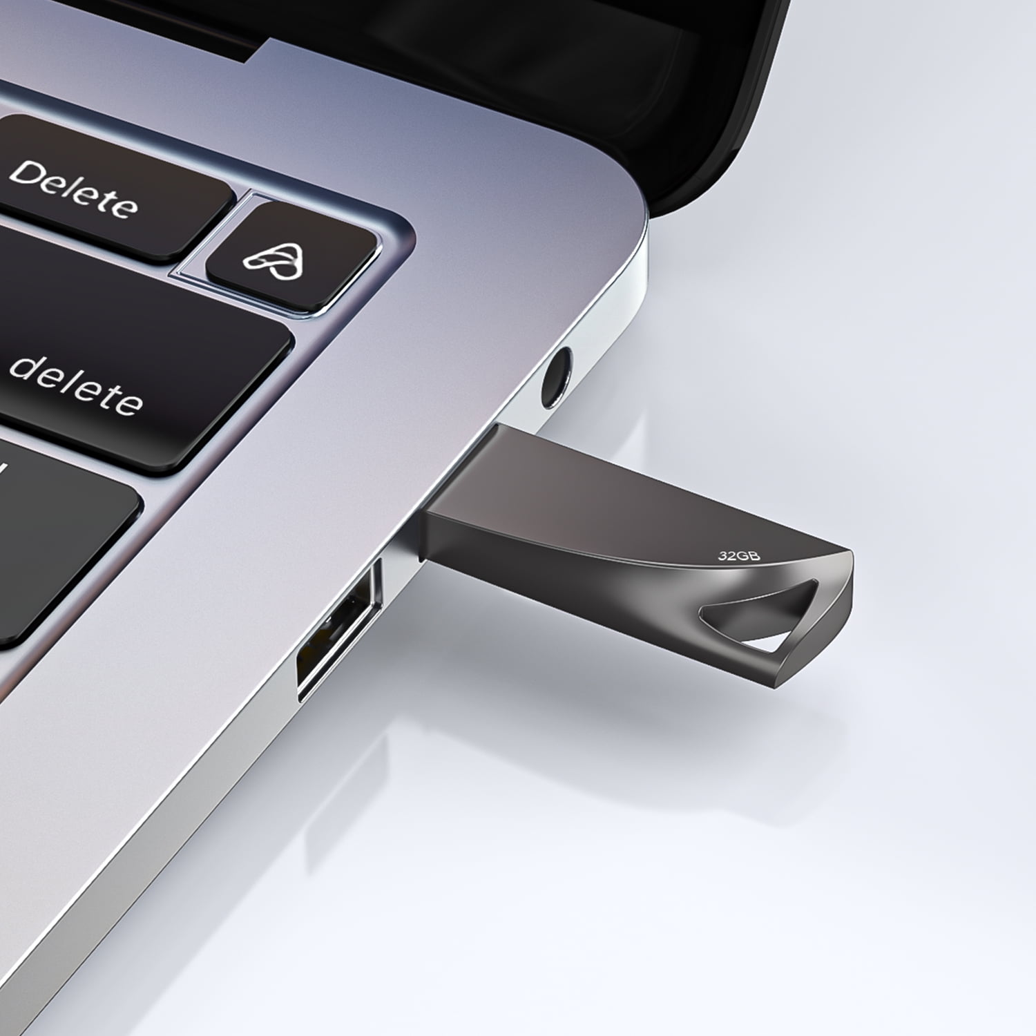 2Pack 64GB USB 3.0 Flash Drive TOPESEL USB Memory Stick Slim Thumb Drive with Keychain Hole for PC Computer