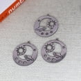 thumbnail image 4 of 3PCS Round Saturn Planet Charms Crescent Moon Sun Stars Stainless Steel Pendant Earrings Bracelet Necklace for DIY Jewelry, 4 of 4