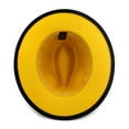 thumbnail image 3 of iHPH7 Panama Hat Men's Fedoras Dress Hats for Women Mens Fedora Hats Panama Fedora Hats for Men, Yellow One Size, 3 of 3