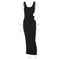 thumbnail image 4 of Slim High Slit Bodycon Women Irregular Dress Sleeveless Dress Holiday Dress Gift, 4 of 21