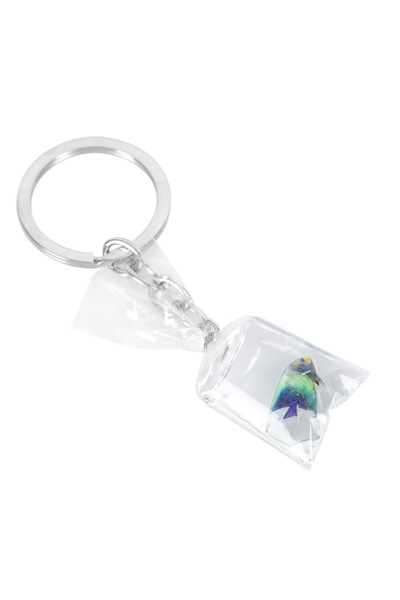 Fish Key Holder Pendant Key Chain Metal Green 1Pack Organize Keys Outfit Style