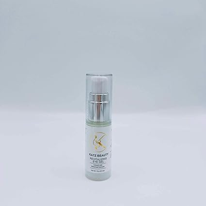 Katz Beauty Revitalizing Eye Gel, 0.5 oz - Hydrating, Brightening & Puffiness-Reducing Eye Cream with Aloe & Cucumber