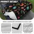 thumbnail image 6 of Whosucclay Butterfly Floral Insect Print 4-Pocket Golf Cart Seat Protector for EZGO Yamaha Club Car Icon, 4 Front Pockets Cover Blanket Cushion Cover, 6 of 7