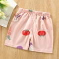 thumbnail image 3 of Gubotare Shorts for Boys Baby Boys Girls Athletic Shorts Cotton Soild Color with Drawstring (Pink,Size 6-7 Years), 3 of 3