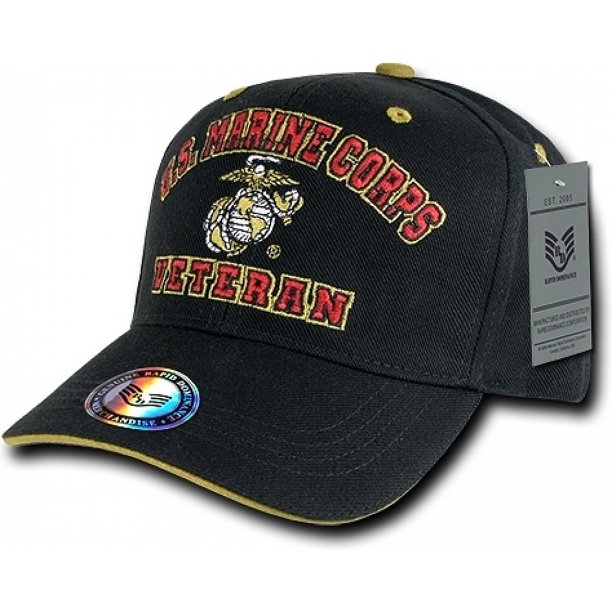Rapid Dominance RapDom U.S. Marine Corps Veteran Emblem Mens Cap