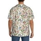 thumbnail image 3 of Fotbe Floral Camisa Estampada de Manga Corta para Hombre, Casual de Verano, Estilo Playero, Sin Arrugas-Medium, 3 of 5