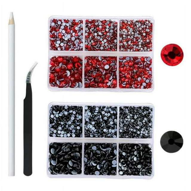 1728-4320 Nail Flat Back Rhinestone Black As described