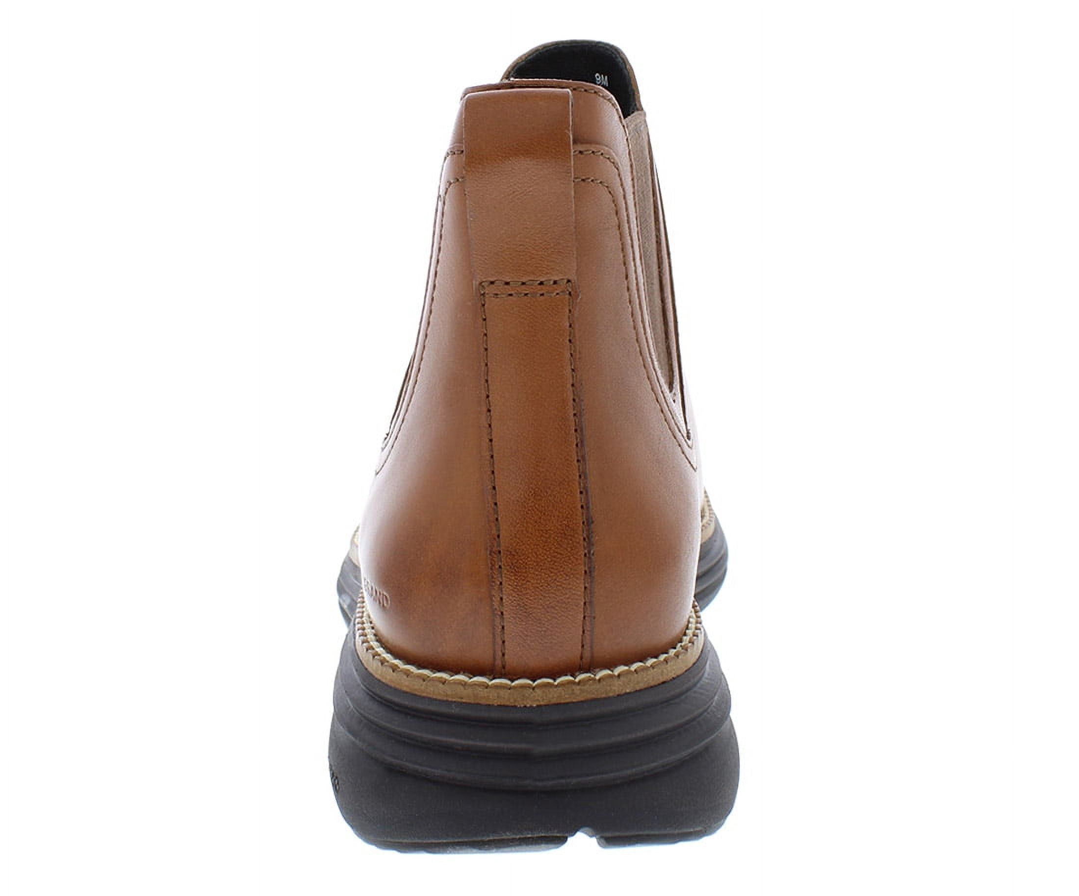Cole Haan Chelsea Boots Men\'s 9M Tan Brown Leather Ankle Pull On Comfort C11057 Cole Haan Chelsea Solid Boots for Men for Sale | Shop New  main image 4