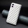 thumbnail image 3 of Dteck Wallet Case for iPhone 11 6.1 Inch, Diamond Pattern PU Leather Wallet Case With Kickstand Card Slots Magnetic Closure Shockproof Case for iPhone 11, White, 3 of 6