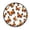 Orange-black Butterfly, variant on 36.2 Inch Round Floor Mat Fox Wearing Blue Scarf Carpet Decor Rug for Living Room Bedroom