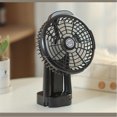 thumbnail image 6 of EUDIDV Portable Lighted Fans​ Shakeable Head Outdoor Fan Light, Large Capacity Foldable Tripod Fan, Camping Tent Fan;Fans with Illumination, 6 of 7
