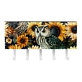 thumbnail image 2 of PhooArto Key Holder for Wall Decorative with 5 Key Hooks, Animals Owls Sunflowers Holders Wall Mount Organizer with Mail Key Rack, Self Adhesive, 2 of 7