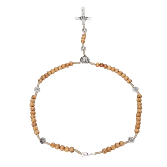 Cuentas De Oración De Madera, Cuentas De Rosario Hechas A Mano, aleación De Zinc De Madera Ligera Portátil Para Fiestas