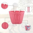 thumbnail image 3 of Cesta para bicicleta delantera para cama infantil, juego de 4 cestas para bicicleta para cama con correas de cuero, timbre para bicicleta, serpentinas, pegatinas, regalos para niños, 3 of 6