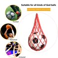 thumbnail image 4 of Bolsa de red de fútbol Nylon Fútbol Baloncesto Malla Voleibol Bolsa de transporte (Rojo), 4 of 5