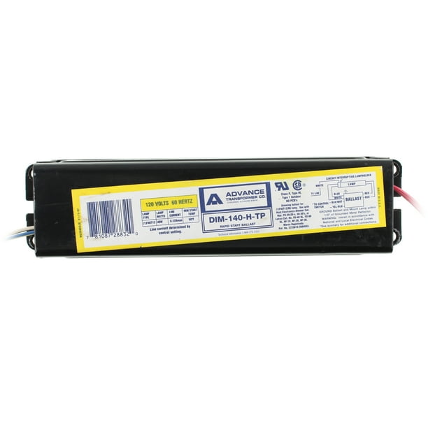 Advance DIM140HTP Outdoor Dimming Ballast, 1 Lamp, 40W, T12