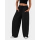 thumbnail image 5 of Pantalones Bombachos Holgados de para Mujer, Pantalones Casuales de Verano con Cordón, Ropa de Viaje con Bolsillos 2025 Negro L, 5 of 7