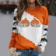 thumbnail image 2 of Sudadera para mujer Otoño Sudaderas Moda Impreso Camiseta suelta Blusa de manga larga Cuello redondo Tops casuales Odeerbi ODB-5, 2 of 5