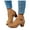 Brown, variant on Women's Gladiator Sandals 2025 Vintage Peep Toe Chunky Block High Heels Cowboy Booties Summer Fall Shoes