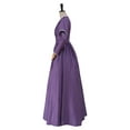 thumbnail image 5 of Women's Civil War Dress Purple Plaid Dress Medieval Victorian Rococo Plaid Ball Gown, 5 of 6