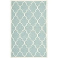 thumbnail image 2 of Safavieh Dhurries Hand-Woven Flatweave Wool Light Blue/Ivory Area Rug, 2 of 7