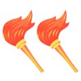 thumbnail image 4 of CIMAXIC Party 2pcs Torch Fun Torch Games Torch Model Party Sports Competitions Artificial Torch Prop,10.24"X7.87"X0.08", 4 of 4