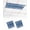 Navy, Denim, White, variant on 4 Pack Fluorescent Light Cover for Ceiling Lights, Light Brown Coastal Magnetic Classroom Light Filters 4x2 Feet, Vintage Starfish Shell Summer Beach Nautical Ceiling Shade Panel for Office