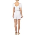 thumbnail image 2 of Black Tape Womens Cotton Eyelet Romper White S, 2 of 2