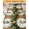thumbnail image 4 of 13 Inch Round Placemats Set of 4, Teal Red Coastal Non Slip Heat Insulation PP Table Mats, Jellyfish Nautical Beach Coral Starfish Washable Place Mats for Kitchen Dining Party Table Decor, 4 of 7