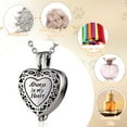 thumbnail image 3 of Greeniant Collar con medallón de corazón personalizado, collar de recuerdo delicado y único, urnas para cenizas de mascotas humanas Memoriales de mascotas, 3 of 6