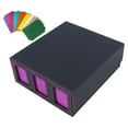thumbnail image 3 of Caja para baraja de cartas coleccionables, soporte para guardar cartas de juego Púrpura, 3 of 9