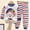 White, variant on Cethrio Kids Boys Pajama Sets, Soft Cotton Long Sleeve Printed Kids Outfit Sets Blue Size 2-3 T