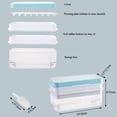 thumbnail image 4 of SHIQI-1 Second Release Ice Cube Tray with Lid and Bin, 2 Tier ice molds Make 64 Ice Cubes Big Capacity Bin for Freezer Including Ice Scoop (Yellow), 4 of 4