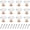 Rose Gold, variant on 12 Pack Drawer Knobs Diamond Shaped Crystal Glass 30mm Cabinet Knobs Pull Handles (Rose Gold)