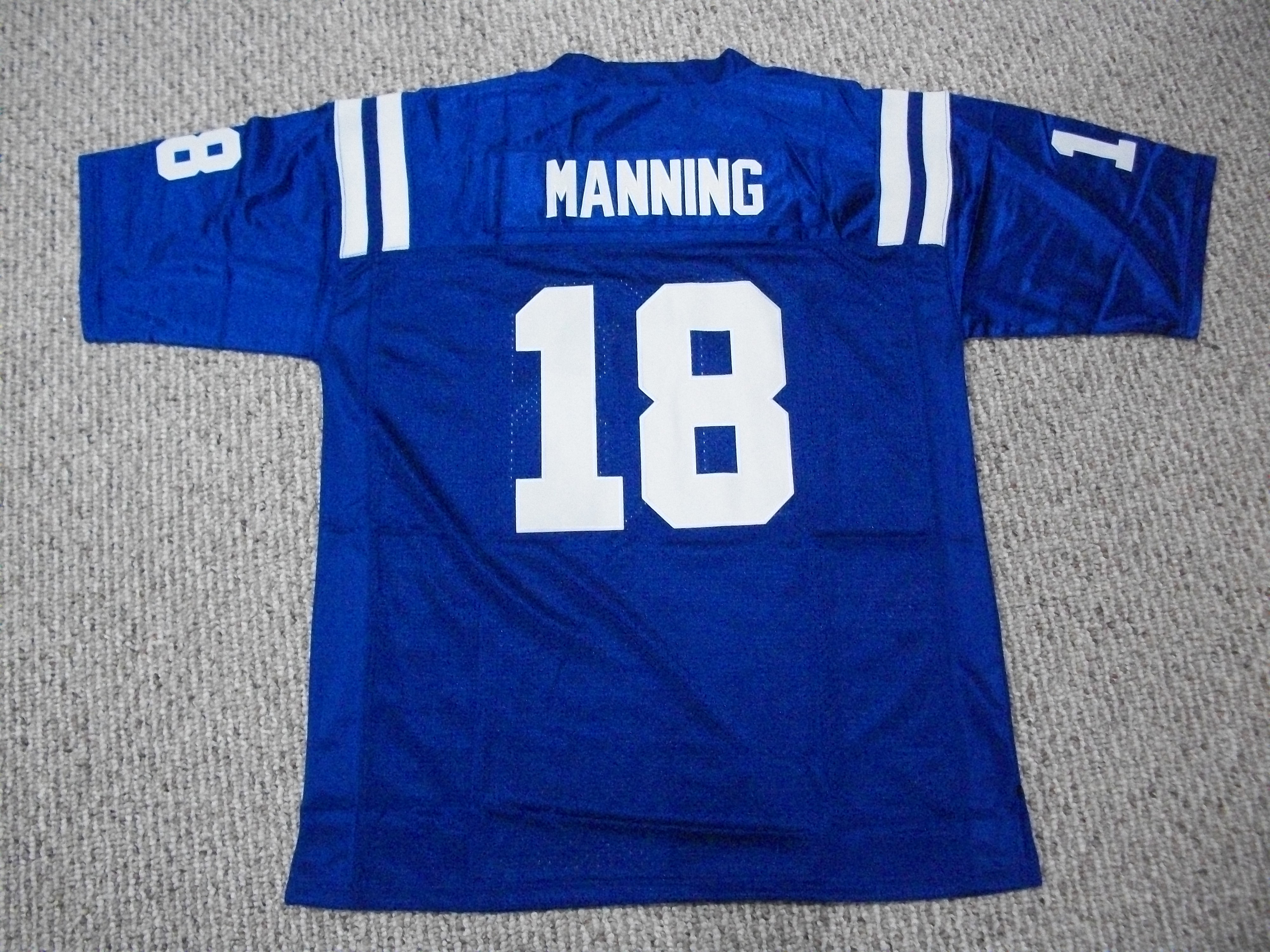 Peyton Manning Jersey 18 Indianapolis Unsigned Custom Stitched