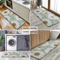 thumbnail image 6 of Light Blue Daisy Flower Pattern Kitchen Rug Mat,Kitchen Runner Rugs Non Skid Washable,Decorative Kitchen Floor Mats for Kitchen,Sink,Laundry,17"x47.2", 6 of 7