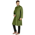 thumbnail image 3 of Atasi Indian Designer Kurta For Mens Party Wear Traditional Dress Solid Ethnic Long Shirt, 3 of 7