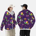 thumbnail image 6 of Sigee Mardi Gras and Donuts Print UPF50+ Men's Sun Protection Hoodie Shirt SPF UV Shirt Long Sleeve Fishing Outdoor Lightweight, S-3XL, 6 of 9