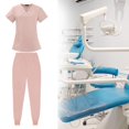 thumbnail image 1 of Uniformes Médicos Yinane Batas de Enfermería Rosa S, 1 of 8