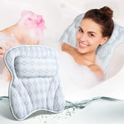 Bath Pillows Tub Pillows Bath Back Cushion Spa Tub Pillow for Women & Men Bathtub Spa Pillow for Head, Neck, Back Breathable Comfort