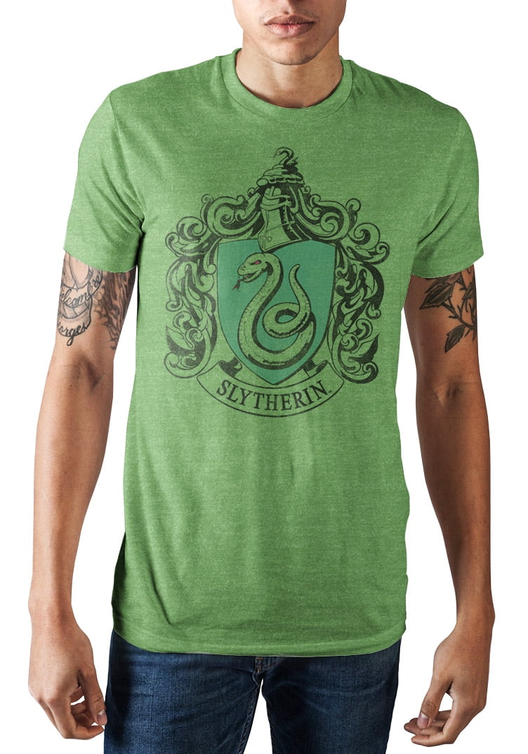 afstuderen Hectare tetraëder Harry Potter Slytherin Shirt House Crest Men's Graphic T-shirt - Walmart.com
