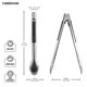 thumbnail image 4 of Candado Tongs Farberware Pro 5282803 con cabeza de acero para una mano, 30 cm, 4 of 9