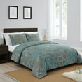 thumbnail image 6 of Sweet Jojo Designs Boho Floral Wildflower Blue Orange King Duvet Cover Bedding Set 3 Piece Set, 6 of 6