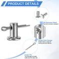 thumbnail image 3 of Paquete de 8 Pasadores de Clevis M3x10mm, Pasador de Cabeza Plana de Acero Inoxidable de Un Solo Orificio con Pasadores de Seguridad para Reparación de Mecánica de Remolques e Instalación de Muebles, 3 of 7