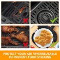thumbnail image 6 of Retrok 2Pcs Air Fryer Silicone Pot with Handle 7.87 inch Air Fryer Liner Heat Resistant Silicone Basket Round Baking Pan Air Fryer Accessories, 6 of 9