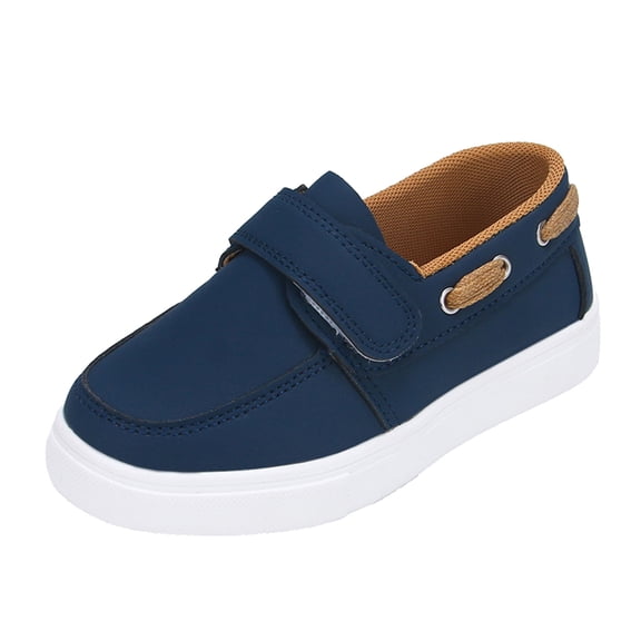 Duqingm Boys Dress Shoes Sneaker Casual Formal School Uniform Shoes for Toddler Little Kid,Blue