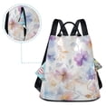 thumbnail image 5 of FORMRS Women's Travel Backpack Purse Anti-Theft Hidden Pockets Casual Shoulder Bag, Purple Flower Pattern, 5 of 7